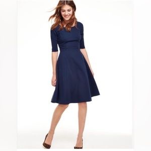 Boden Navy Alice Ponte Dress
